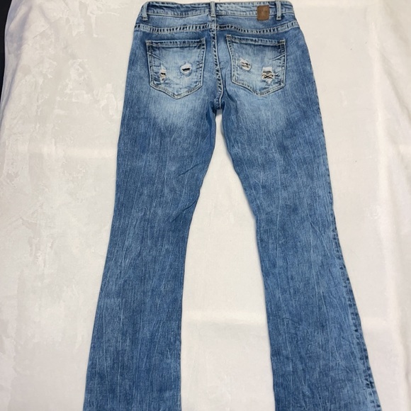 BKE Payton Universal fit Mid rise bootcut. Size 29x31.5 (29R) Mid/acid wash - Picture 3 of 11
